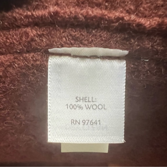 J.Jill Brown 100% Wool Jacket Blazer SZ M Classic Minimalist Casual Office Chic - Picture 11 of 12